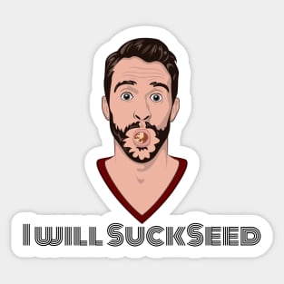 I Will Succeed in Sucking a Seed Sticker